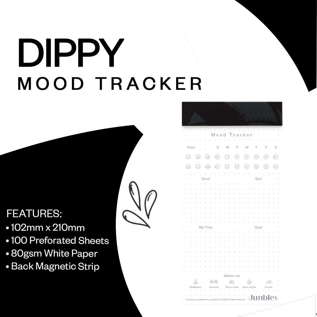 Dippy Mood Tracker Writing Pad